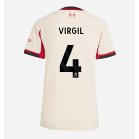 Dámské fotbalový oblečení Liverpool Virgil van Dijk #4 Venkovní košile 2025-26 Krátkým Rukávem